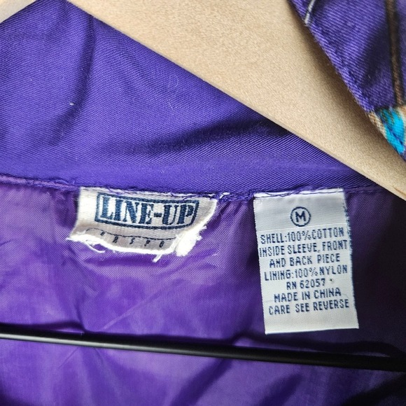 Vintage Drawstring Waist Zip Front Jackets Women's M Purple Golf Tennis‎ Croquet - Picture 8 of 11